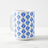 Mediterranes Blau. Kaffeetasse (Vorderseite Links)
