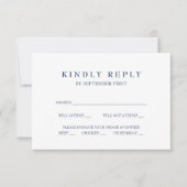 Mediterranes Blue Griry Key Wedding RSVP Italia Einladung (Vorderseite)