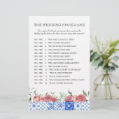 Mediterranes Blumenrosa-Brautparty Briefpapier (Stehend Vorderseite)