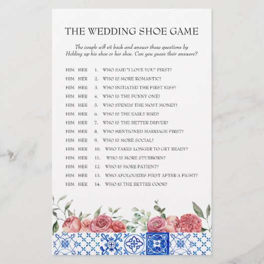 Mediterranes Blumenrosa-Brautparty Briefpapier (Vorderseite)