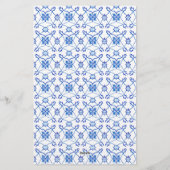 Mediterranes Blumenrosa Spiel Lingerie Bingo Briefpapier (Rückseite)