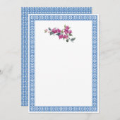 Mediterranes Bougainvillea Griechisch wichtigste E Einladung (Vorne/Hinten)