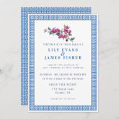 Mediterranes Bougainvillea Griechisch wichtigste E Einladung (Vorne/Hinten)