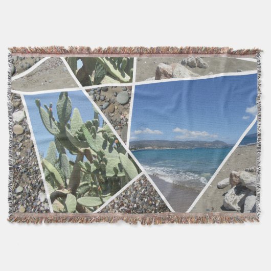 Mediterranes Collage Design Decke (Vorderseite)