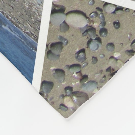 Mediterranes Collage Design Fleecedecke (Ecke)