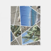 Mediterranes Collage Design Fleecedecke (Vorderseite)