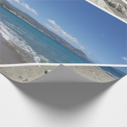 Mediterranes Collage Design Geschenkpapier (Ecke)