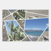 Mediterranes Collage Design Geschenkpapier Set (Vorderseite 3)