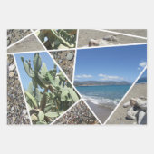 Mediterranes Collage Design Geschenkpapier Set (Vorderseite 2)