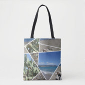 Mediterranes Collage Design Tasche (Vorderseite)