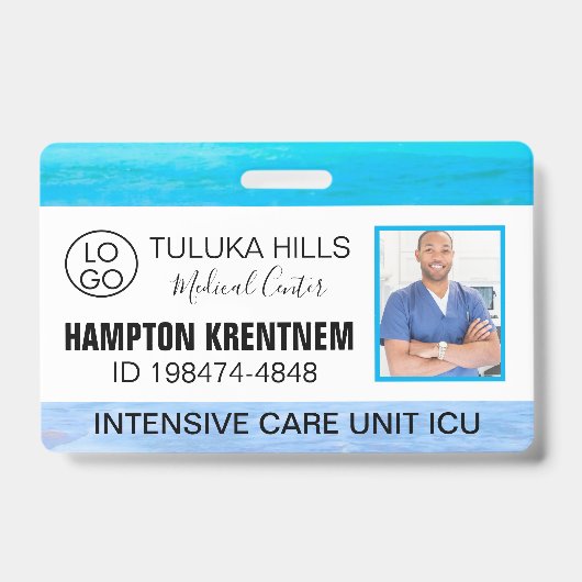 Mediterranes Foto Strand Ausweis (Vorderseite)