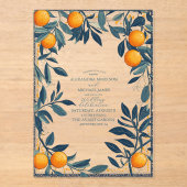 Mediterranes Italien Griechenland Lemon Vibrant We Acryleinladungen (Vorderseite)