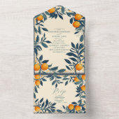 Mediterranes Italien Griechenland Lemon Vibrant We All In One Einladung (Innen Boden)