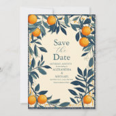 Mediterranes Italien Griechenland Lemon Vibrant We Save The Date (Vorderseite)
