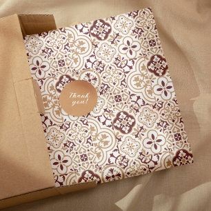 mediterranes marokkanisches Fliesenmuster Geschenkpapier Set