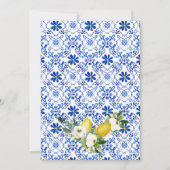 Mediterranes Positano Hauptpresse Brautparty Einladung (Rückseite)