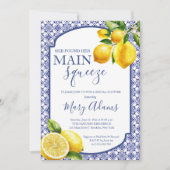 Mediterranes Positano Hauptpresse Brautparty Einladung (Vorderseite)