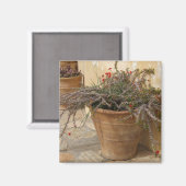 Mediterranes Pottenmagnet Magnet (Vorderseite/Rückseite)