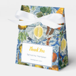 Mediterranes Sommerfrucht Blue Mosaic Babydusche Geschenkschachtel