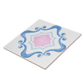 Mediterranes Star Pink und Blues Keramik Tile Fliese (Seite)