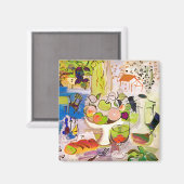 Mediterranes Stillleben Magnet (Vorderseite/Rückseite)