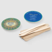 Mediterranes Sun Gold Glitzer Brautparty Fächer (Non-assembled)