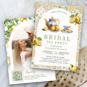 Mediterranes Tile Lemon Tea Party Brautparty Einladung