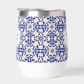 Mediterranes Tiles Blue & Yellow Wedding-Geschenk (Rechts)