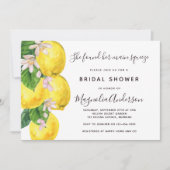 Mediterranes Zitronenmeer-Brautparty Einladung (Vorderseite)