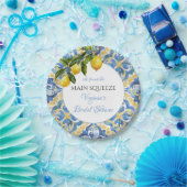 Mediterranes Zitronenmeer-Brautparty Pappteller (Party)