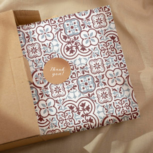 mediterranisch marokkanisches Fliesenmuster Geschenkpapier Set