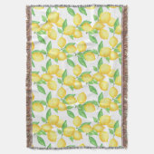 Mediterrenean Citrus Lemon pattern Decke (Vorderseite Vertikal)