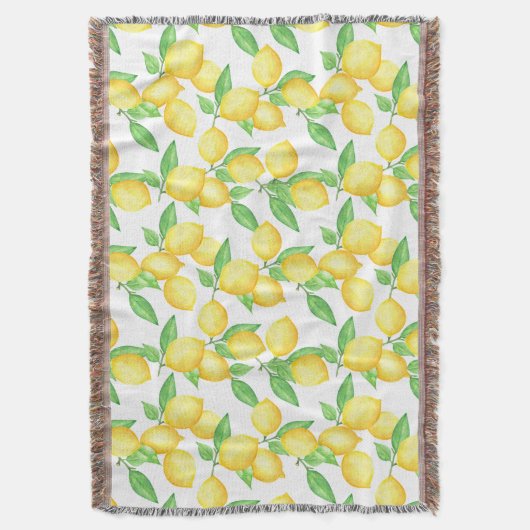 Mediterrenean Citrus Lemon pattern Decke (Vorderseite Vertikal)