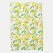 Mediterrenean Citrus Lemon pattern Geschirrtuch (Vertikal)