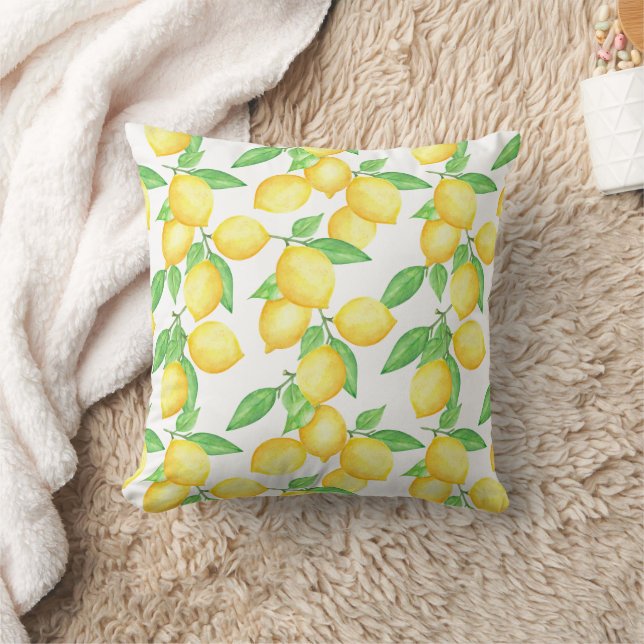 Mediterrenean Citrus Lemon pattern Kissen (Decke)