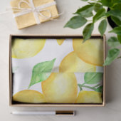 Mediterrenean Citrus Lemon pattern Seidenpapier (Geschenk)
