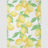 Mediterrenean Citrus Lemon pattern Seidenpapier (Vorderseite)