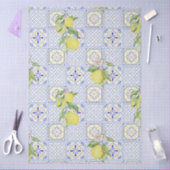 Mediterrenean Citrus Lemon pattern Seidenpapier (Basteln)