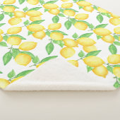 Mediterrenean Citrus Lemon pattern Sherpadecke (3/4)