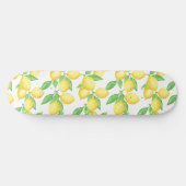 Mediterrenean Citrus Lemon pattern Skateboard (Horizontal)