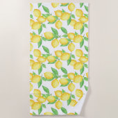 Mediterrenean Citrus Lemon pattern Strandtuch (Vorderseite)