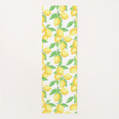 Mediterrenean Citrus Lemon pattern Yogamatte (Vorderseite)