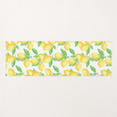 Mediterrenean Citrus Lemon pattern Yogamatte (Vorderseite (Horizontal))