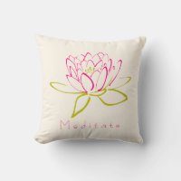 Meditieren. Blume Lotus/Wasserlilie Illustration