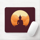 Meditieren Buddha Sunset Mousepad (Mit Mouse)