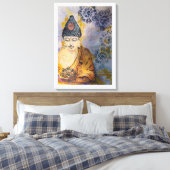 Meditieren Buddha Watercolor Canvas Print 24x18 Leinwanddruck (Insitu (Schlafzimmer))