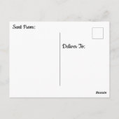 Meditieren der Frau vor Vollmond Postkarte (Rückseite)