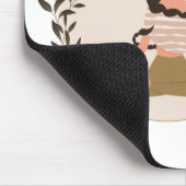 Meditieren der Mond-Phasen von Frauen Boho Klassik Mousepad (Ecke)