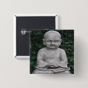 Meditieren des Buddah Statuen-Fotos Button