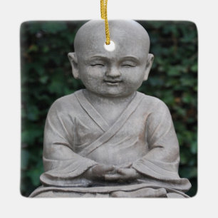 Meditieren des Buddah Statuen-Fotos Keramikornament